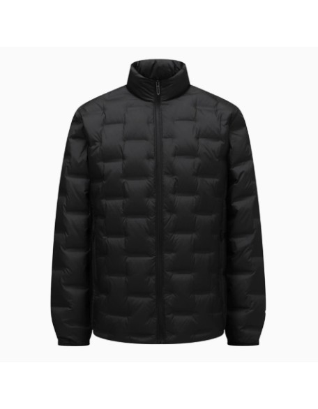 Thickened mid-length lightweight stand-up collar down jacket