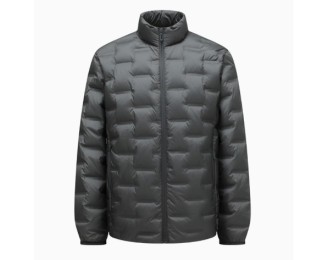 Thickened mid-length lightweight stand-up collar down jacket